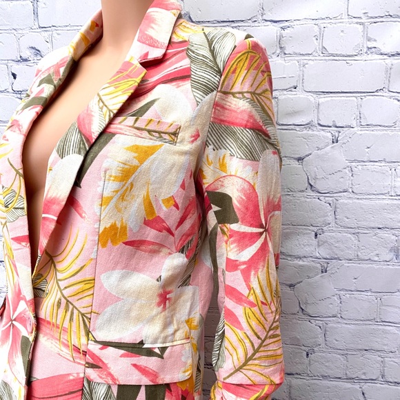 NWT Rd+koko tropical print blazer size S - Picture 3 of 7